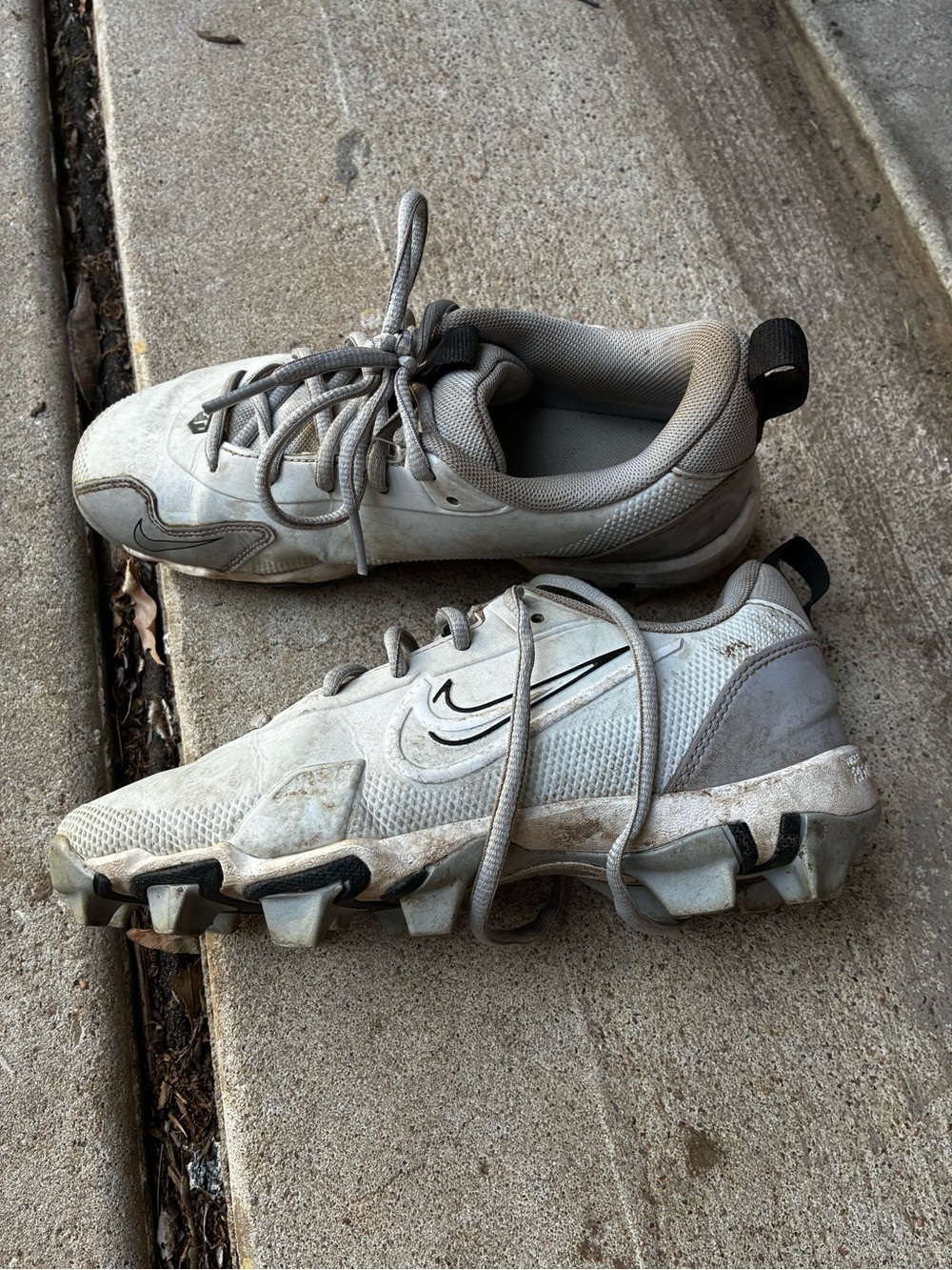 Youth Nike Force Trout Baseball Cleats In light Gray - Picture 2 of 4